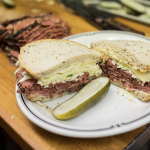 Eater's image of a #19 sandwich on a plate
