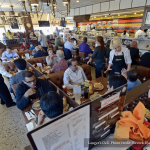 A view of Langer's Deli's interior on a busy day